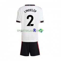 Manchester Utd drakt Victor Lindelof 2 Bortetrøye Kort erm 2022-23 , Barnesett