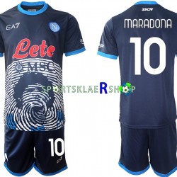 Napoli drakt Diego Maradona 10 Special 2 Hjemmetrøye Kort erm 2021-22 , Barnesett