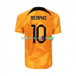 Nederland drakt Memphis 10 Hjemmetrøye Kort erm VM 2022 , Herre