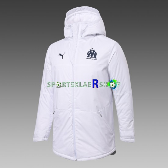 Olympique de Marseille Hvit Trenings Allværsjakke , Herre