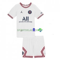 Paris Saint-Germain drakt Fjerdetrøye Kort erm 2021-22 , Barnesett