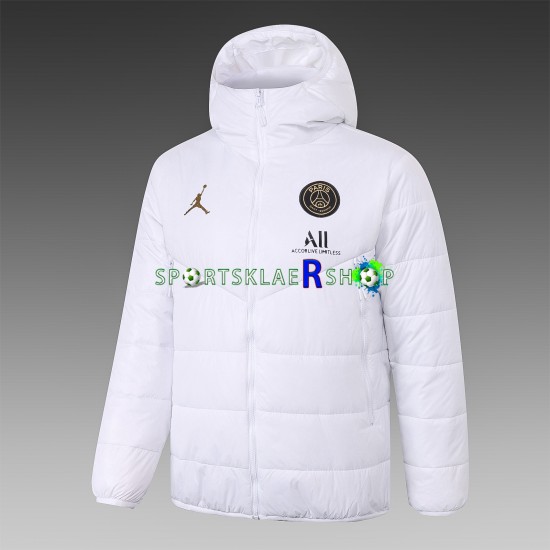 Paris Saint-Germain Hvit Vinter Bomullsfrakk , Herre