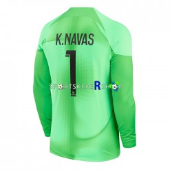 Paris Saint-Germain drakt K.Navas 1 Keeper Hjemmetrøye Lang erm 2022-23 , Herre