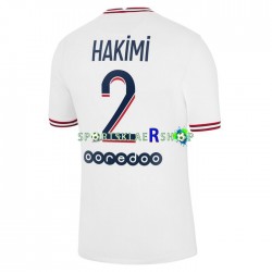 Paris Saint-Germain drakt Hakimi 2 Fjerdetrøye Kort erm 2021-22 , Herre