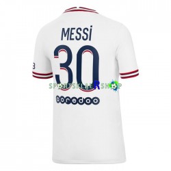 Paris Saint-Germain drakt Lionel Messi 30 Fjerdetrøye Kort erm 2021-22 , Herre
