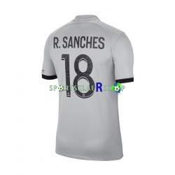 Paris Saint-Germain drakt R.Sanches 18 Bortetrøye Kort erm 2022-23 , Herre