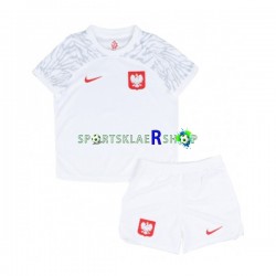 Polen drakt Hjemmetrøye Kort erm VM 2022 , Barnesett