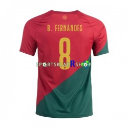 Portugal drakt B.Fernandes 8 Hjemmetrøye Kort erm VM 2022 , Herre