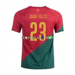 Portugal drakt Joao Felix 23 Hjemmetrøye Kort erm VM 2022 , Herre