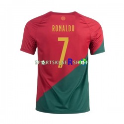 Portugal drakt Ronaldo 7 Hjemmetrøye Kort erm VM 2022 , Herre