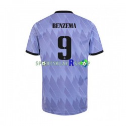 Real Madrid drakt Karim Benzema 9 Bortetrøye Kort erm 2022-23 , Herre