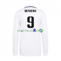 Real Madrid drakt Karim Benzema 9 Hjemmetrøye Lang erm 2022-23 , Herre