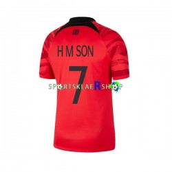 Sør-Korea drakt Son Heung-min 7 Hjemmetrøye Kort erm VM 2022 , Herre