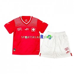 Sveits drakt Hjemmetrøye Kort erm VM 2022 , Barnesett