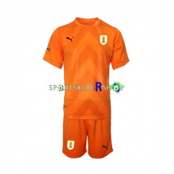 Uruguay drakt Keeper Bortetrøye Kort erm VM 2022 , Barnesett