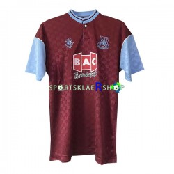 West Ham United drakt Retro Hjemmetrøye Kort erm 1989-1990 , Herre