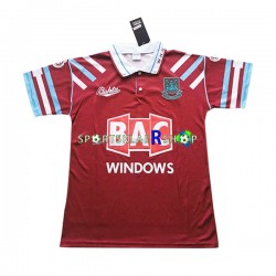 West Ham United drakt Retro Hjemmetrøye Kort erm 1991-1992 , Herre