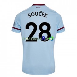 West Ham United drakt Tomas Soucek 28 Bortetrøye Kort erm 2021-22 , Herre